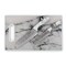 Gibson Home Beaumont 3 Piece Stainless Steel Santoku Knife Set with Cutting Board in White Marble 127587.03 - alternate 4