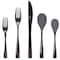 Gibson Elite Holland Road 20 Piece Black Stainless Steel Flatware Set 137376.2 - alternate 1