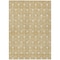 Homeroots 9' X 12' Gold And Ivory Geometric Washable Indoor Outdoor Area Rug 596031 - alternate 3
