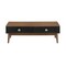 Homeroots 47" Brown And Black Coffee Table With Two Drawers 520644 - alternate 2
