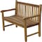 Homeroots 26in Natural Teak Solid Wood Garden Bench 376760 - alternate 3