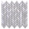 Apollo Tile White; Blue 11.6 in x 12.1 in Recycled Glass Matte Floor and Wall Mosaic Tile 9.75 sqft/case, 10PK APLVRE8813A - alternate 1