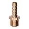 Auveco Brass Hose Barb 3/8in To Male Pipe 3/8in Adapter, 5PK 432 - alternate 1