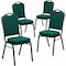 Flash Furniture Green Fabric Banquet Chair, PK4 4-FD-C01-GOLDVEIN-GN-GG - alternate 1