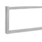 Homeroots 49" Gray and Silver Computer Desk 489869 - alternate 2