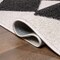 Jonathan Y Draper Classic Geometric Diamond Pattern White/Charcoal 5 ft. x 8 ft. Area Rug ATH100A-5 - alternate 3