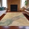 Homeroots 9' X 12' Orange And Gray Abstract Washable Indoor Outdoor Area Rug 631843 - alternate 2