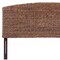 Homeroots Brown Natural and Rustic Woven Banana Leaf Curved Queen Size Headboard 474691 - alternate 2