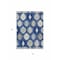 Homeroots 5' X 8' Navy Blue Ivory And Gray Southwestern Washable Indoor Outdoor Area Rug 615159 - alternate 2