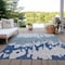 Homeroots 5' X 8' Sky Blue And Denim Blue Abstract Washable Indoor Outdoor Area Rug 613657 - alternate 2