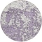 Homeroots 8' Lavender And Ivory Round Abstract Washable Indoor Outdoor Area Rug 612757 - alternate 3