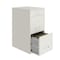 Space Solutions 14.25 in W 3 Drawer Vertical File Cabinet W/ Pencil Drawer, Pearl White 24412 - alternate 2
