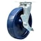 Service Caster 8 Inch Stainless Steel Solid Poly Swivel Caster with Ball Bearing and Brake SCC SCC-SS30S820-SPUB-TLB - alternate 1