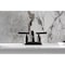 Kingston Brass Double-Handle 4" Centerset Bathroom Faucet with Pop-Up Drain, Oil Rubbed Bronze KB8615CKL - alternate 2