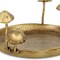 Homeroots 6" Gold Cast Iron Handmade Round Trinket Tray 634801 - alternate 4