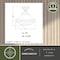 Vaxcel Huntley 12-in W Satin Nickel Farmhouse Schoolhouse Semi Flush Mount Ceiling Light White Glass C0176 - alternate 3