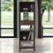 Homeroots 89" Brown Five Tier Library Bookcase with A Drawer 535141 - alternate 2