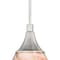 Vaxcel Milano Satin Nickel Mini Pendant Ceiling Light Amber Swirl Glass P0174 - alternate 3