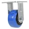 Vestil Elastic Rubber Rigid Caster 4 In. Diameter x 2 In. Width 550 Lb. Capacity Blue/Black CST-BB-4X2ER-R - alternate 1