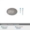 Amerock Vaile 1-3/8 inch (35mm) Length Satin Nickel Cabinet Knob, 25PK 25VMP53014G10 - alternate 3