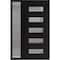 Vdomdoors Aluminum Door Iron 0255 Black Entry Steel Metal Classic Painted 50 x 80 (36+14 x 80)-Right Inswing IRON0255EXD-BLK-W36+14xH80-RH-I - alternate 2