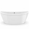 Maax Delsia 6636 Acrylix Freestanding Center Drain Bathtub in White with White Skirt 106193-000-002-104 - alternate 2
