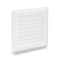 Everflow Universal Outlet Box Square Louvered Faceplate Replacement; White ABS SB100-5 - alternate 1