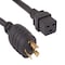Sanoxy 8ft 12 AWG 20A 250V Heavy-Duty Power Cord NEMA L6-20P to IEC 320 C19, Black SNX-CBL-LDR-PW142-1208 - alternate 1