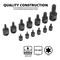 Neiko Impact Torx Bit Socket Set, T10 to T60 10281B - alternate 2