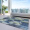 Homeroots 3' X 5' Navy Blue Gold And Silver Geometric Washable Indoor Outdoor Area Rug 618751 - alternate 2