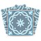 Homeroots 7" X 7" Baby Blue And Peach Mosaic Peel And Stick Removable Tiles 390811 - alternate 2