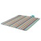 Picnic Time Family Of Brands Vista Outdoor Picnic Blanket & Tote, Fun Stripe Pattern with Aqua Blue Exterior 821-00-125-000-0 - alternate 3