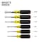 Klein Tools MAG Nut Driver Set, Color Coded, HD, PK6 65456MAG - alternate 3