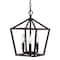 Jonathan Y Ojai 10" 3-Light Iron Classic Modern Pagoda LED Pendant Lantern, Oil Rubbed Bronze JYL7601A - alternate 1