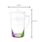 Homeroots 2.75 Quart Clear and Rainbow Acrylic Pitcher 523326 - alternate 2