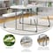 Flash Furniture Paige Easy-Fold White Folding Plastic Kids Outdoor Picnic Table and Benches, Seating for 4 Kids RB-EBB-2432FD2-WH-GG - alternate 2