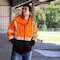 Dome75 Full-zip Hoodie, ANSI/ISEA 107-2020 Class 3, Polyester, HiVis Orange/Black Bottom, 2X DHZ1632 - alternate 3