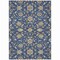 Homeroots 8' X 10' Navy Blue Brown And Ivory Moroccan Washable Indoor Outdoor Area Rug 605166 - alternate 2