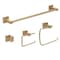 Symmons Duro 4 Piece Bath Hardware Set with Toilet Paper Holder, Robe Hook, Towel Ring, 18 in. Towel Bar 36AC4BUNDLEBBZ - alternate 1