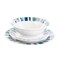 Gibson Home Orleans 12 Piece Round Ceramic Dinnerware Set in Blue 127023.12 - alternate 2