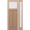 Doornmore CRF-P2G1, 51.5" x 98" ( 36" Door + 12" Side) Right Hand, Mahogany Top View Exterior Door CRF-P2G1-SW-3696-G101-SL_1-1_RI - alternate 1