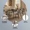 Leisuremod Aspen Collection Modern Dining Chair Black Frame in Light Grey, 4PK ACBL51LGR4 - alternate 2