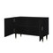 Homeroots 48" Black Sideboard with Two Doors 545574 - alternate 3