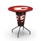 Holland Bar Stool Co Lighted 42" Black Calgary Flames Pub Table L218B42CalFla36RCalFla - alternate 1
