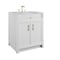 James Martin Vanities Bellshire 30" Single Vanity, Bright White w/ 3 CM Carrara Marble Top 660-V30-BW-3CAR - alternate 2