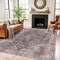 World Rug Gallery Charcoal Flatweave Rug - Traditional Pattern, Washable and Easy to Maintain 7 ft 7 in x 9 ft 6 in WR172CHARCOAL8X10 - alternate 1