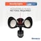Bulbrite Motion Sensor / Dusk-To-Dawn Wired Outdoor 2-Head LED Security Flood Light, Black 773703 - alternate 3