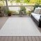 Homeroots 5' X 8' Ivory And Beige Geometric Washable Indoor Outdoor Area Rug 583505 - alternate 2