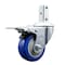 Service Caster 3 Inch Blue Poly Wheel Swivel 3/4 Inch Square Stem Caster with Total Lock Brake SCC-SQTTL20S314-PPUB-BLUE-34 - alternate 1