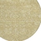 Homeroots 8' Tan And Beige Round Floral Washable Indoor Outdoor Area Rug 603457 - alternate 2